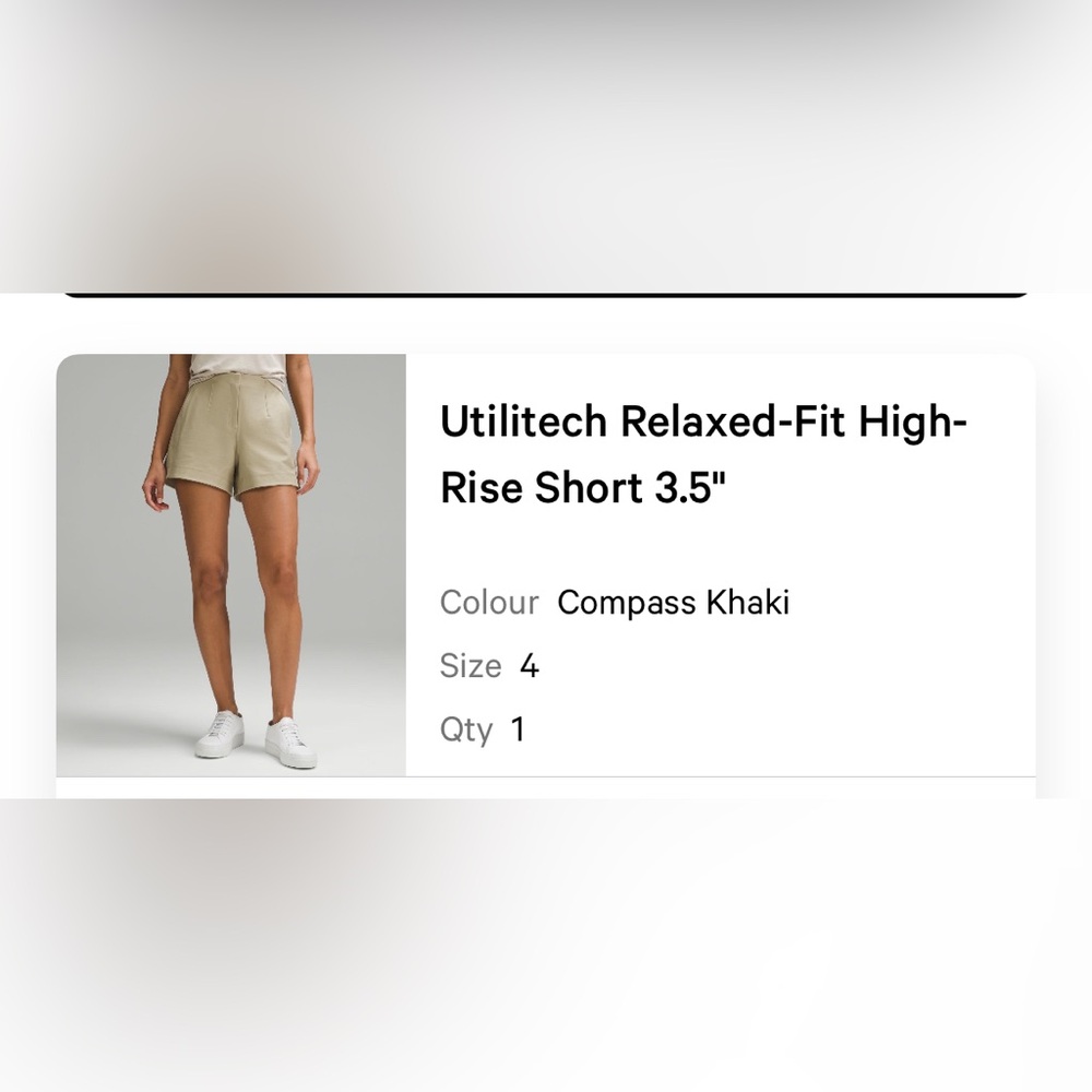 Lululemon Utility Tech Shorts size 4